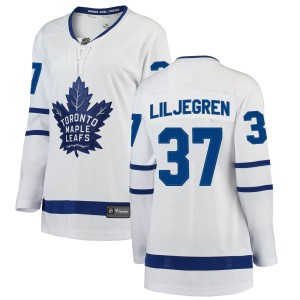 Women's Toronto Maple Leafs Timothy Liljegren Fanatics Branded Breakaway Away Jersey - White