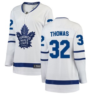 Women's Toronto Maple Leafs Steve Thomas Fanatics Branded Breakaway Away Jersey - White