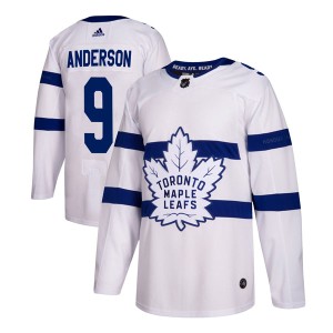 Men's Toronto Maple Leafs Glenn Anderson Adidas Authentic 2018 Stadium Series Jersey - White