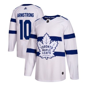 Men's Toronto Maple Leafs George Armstrong Adidas Authentic 2018 Stadium Series Jersey - White