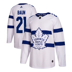 Men's Toronto Maple Leafs Bobby Baun Adidas Authentic 2018 Stadium Series Jersey - White