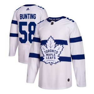 Men's Toronto Maple Leafs Michael Bunting Adidas Authentic 2018 Stadium Series Jersey - White
