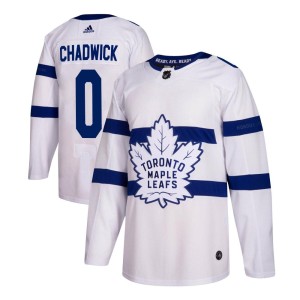 Men's Toronto Maple Leafs Noah Chadwick Adidas Authentic 2018 Stadium Series Jersey - White
