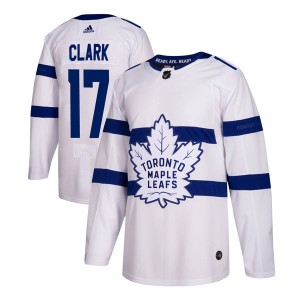Men's Toronto Maple Leafs Wendel Clark Adidas Authentic 2018 Stadium Series Jersey - White