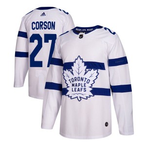 Men's Toronto Maple Leafs Shayne Corson Adidas Authentic 2018 Stadium Series Jersey - White
