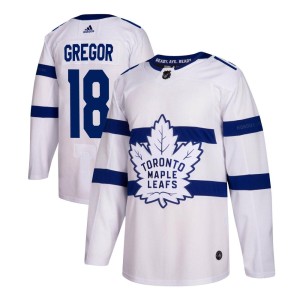 Men's Toronto Maple Leafs Noah Gregor Adidas Authentic 2018 Stadium Series Jersey - White