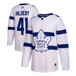 Men's Toronto Maple Leafs Dennis Hildeby Adidas Authentic 2018 Stadium Series Jersey - White
