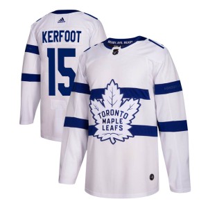 Men's Toronto Maple Leafs Alexander Kerfoot Adidas Authentic 2018 Stadium Series Jersey - White