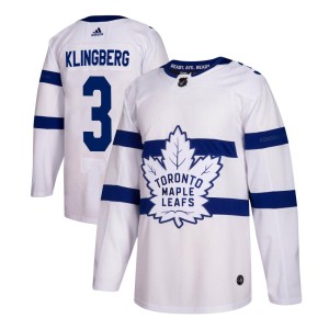 Men's Toronto Maple Leafs John Klingberg Adidas Authentic 2018 Stadium Series Jersey - White