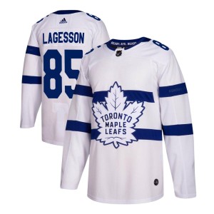 Men's Toronto Maple Leafs William Lagesson Adidas Authentic 2018 Stadium Series Jersey - White