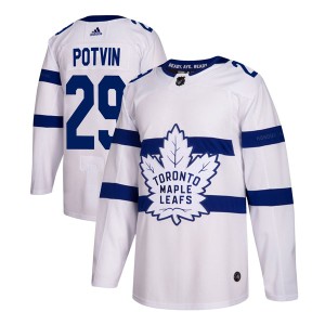 Men's Toronto Maple Leafs Felix Potvin Adidas Authentic 2018 Stadium Series Jersey - White