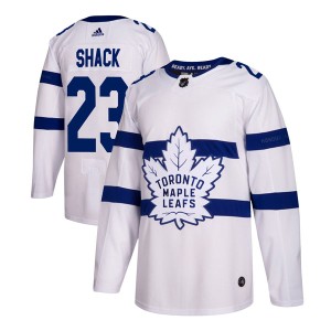 Men's Toronto Maple Leafs Eddie Shack Adidas Authentic 2018 Stadium Series Jersey - White