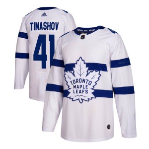 Men's Toronto Maple Leafs Dmytro Timashov Adidas Authentic 2018 Stadium Series Jersey - White