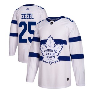 Men's Toronto Maple Leafs Peter Zezel Adidas Authentic 2018 Stadium Series Jersey - White