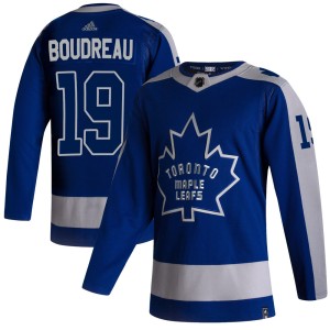Men's Toronto Maple Leafs Bruce Boudreau Adidas Authentic 2020/21 Reverse Retro Jersey - Blue