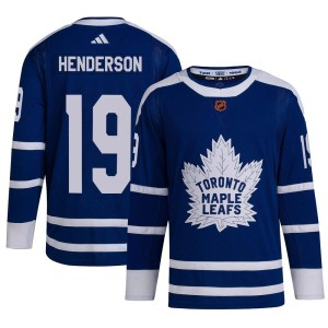 Men's Toronto Maple Leafs Paul Henderson Adidas Authentic Reverse Retro 2.0 Jersey - Royal
