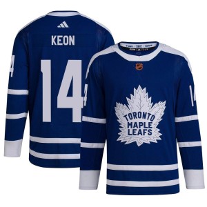 Men's Toronto Maple Leafs Dave Keon Adidas Authentic Reverse Retro 2.0 Jersey - Royal