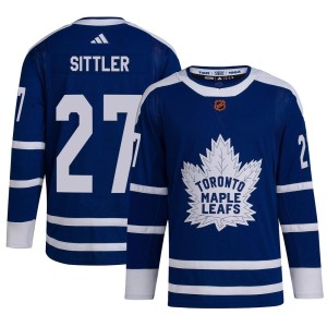 Men's Toronto Maple Leafs Darryl Sittler Adidas Authentic Reverse Retro 2.0 Jersey - Royal