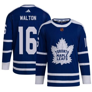 Men's Toronto Maple Leafs Mike Walton Adidas Authentic Reverse Retro 2.0 Jersey - Royal