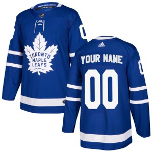 Men's Toronto Maple Leafs Custom Adidas Authentic Home Jersey - Blue