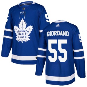Men's Toronto Maple Leafs Mark Giordano Adidas Authentic Home Jersey - Blue
