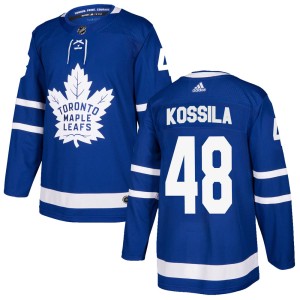 Men's Toronto Maple Leafs Kalle Kossila Adidas Authentic Home Jersey - Blue