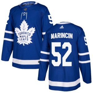 Men's Toronto Maple Leafs Martin Marincin Adidas Authentic Home Jersey - Blue