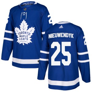 Men's Toronto Maple Leafs Joe Nieuwendyk Adidas Authentic Home Jersey - Blue