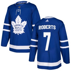 Men's Toronto Maple Leafs Gary Roberts Adidas Authentic Home Jersey - Blue