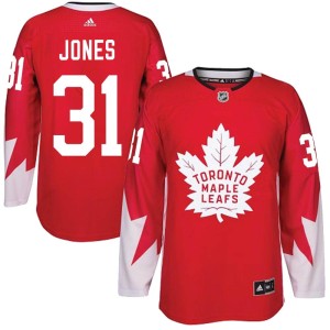Youth Toronto Maple Leafs Martin Jones Adidas Authentic Alternate Jersey - Red