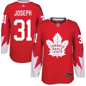 Youth Toronto Maple Leafs Curtis Joseph Adidas Authentic Alternate Jersey - Red