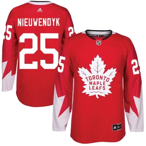 Youth Toronto Maple Leafs Joe Nieuwendyk Adidas Authentic Alternate Jersey - Red