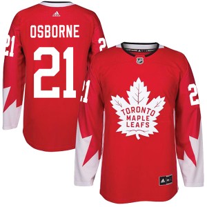 Youth Toronto Maple Leafs Mark Osborne Adidas Authentic Alternate Jersey - Red