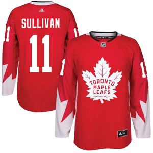 Youth Toronto Maple Leafs Steve Sullivan Adidas Authentic Alternate Jersey - Red