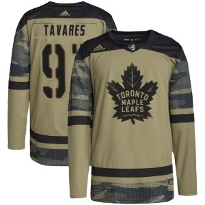 Youth Toronto Maple Leafs John Tavares Adidas Authentic Military Appreciation Practice Jersey - Camo