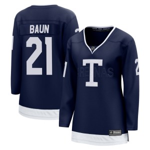Women's Toronto Maple Leafs Bobby Baun Fanatics Branded Breakaway 2022 Heritage Classic Jersey - Navy