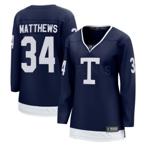 Women's Toronto Maple Leafs Auston Matthews Fanatics Branded Breakaway 2022 Heritage Classic Jersey - Navy