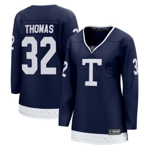 Women's Toronto Maple Leafs Steve Thomas Fanatics Branded Breakaway 2022 Heritage Classic Jersey - Navy