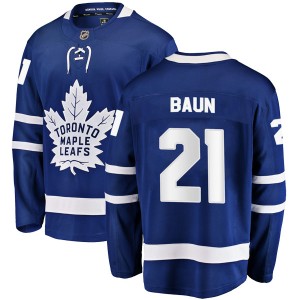 Youth Toronto Maple Leafs Bobby Baun Fanatics Branded Breakaway Home Jersey - Blue