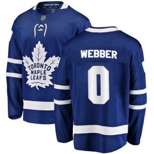 Youth Toronto Maple Leafs Cade Webber Fanatics Branded Breakaway Home Jersey - Blue