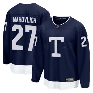 Men's Toronto Maple Leafs Frank Mahovlich Fanatics Branded Breakaway 2022 Heritage Classic Jersey - Navy