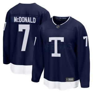 Men's Toronto Maple Leafs Lanny McDonald Fanatics Branded Breakaway 2022 Heritage Classic Jersey - Navy
