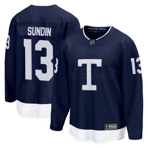 Men's Toronto Maple Leafs Mats Sundin Fanatics Branded Breakaway 2022 Heritage Classic Jersey - Navy