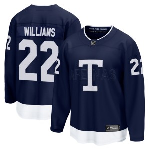 Men's Toronto Maple Leafs Tiger Williams Fanatics Branded Breakaway 2022 Heritage Classic Jersey - Navy
