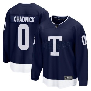 Youth Toronto Maple Leafs Noah Chadwick Fanatics Branded Breakaway 2022 Heritage Classic Jersey - Navy