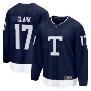 Youth Toronto Maple Leafs Wendel Clark Fanatics Branded Breakaway 2022 Heritage Classic Jersey - Navy