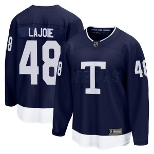Youth Toronto Maple Leafs Maxime Lajoie Fanatics Branded Breakaway 2022 Heritage Classic Jersey - Navy