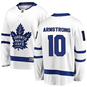 Men's Toronto Maple Leafs George Armstrong Fanatics Branded Breakaway Away Jersey - White