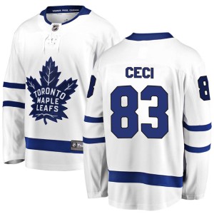 Men's Toronto Maple Leafs Cody Ceci Fanatics Branded Breakaway Away Jersey - White