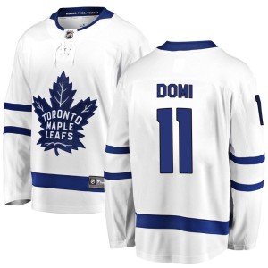 Men's Toronto Maple Leafs Max Domi Fanatics Branded Breakaway Away Jersey - White